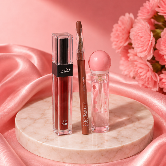 3-Piece Lip Gloss, Liner & Oil Set