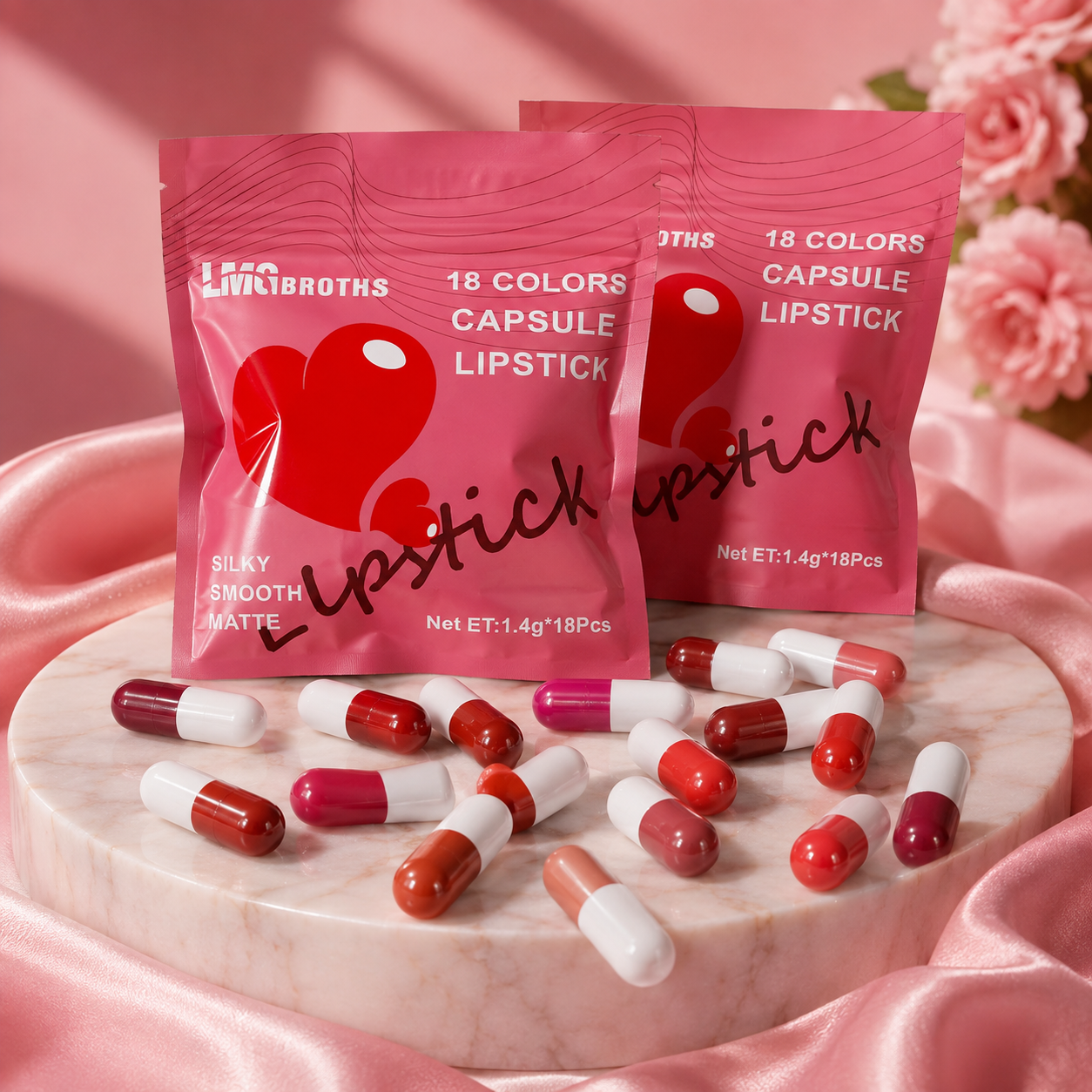 18-Color Mini Capsule Lipstick Pack