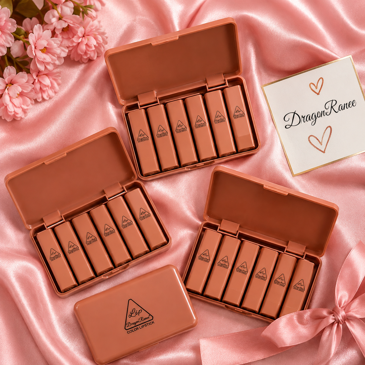 6-Shade Lipstick Set with Case