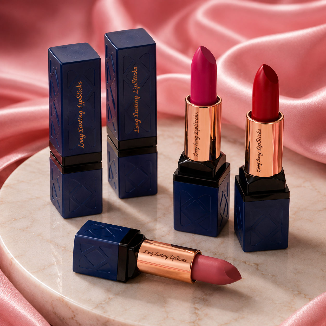 5-Shade Long-Lasting Lipstick Set