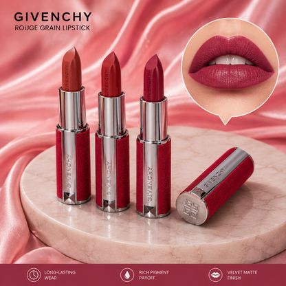 3 Givenchy Rouge Grain Lipstick Set