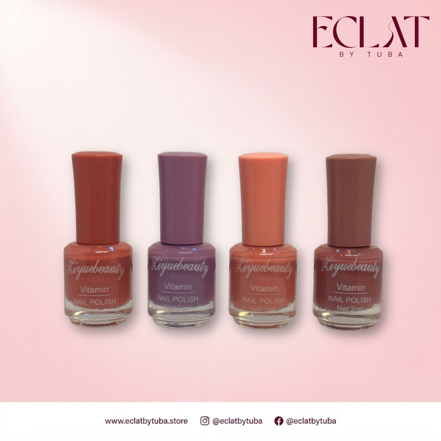 Nail Polish (Nude) Pack of 4